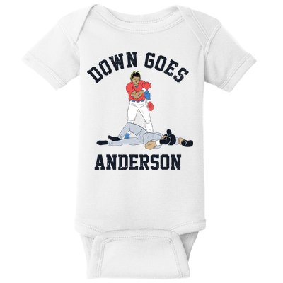 Down Goes Anderson Baby Bodysuit