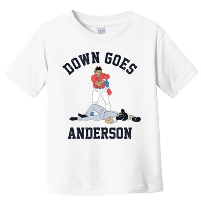Down Goes Anderson Toddler T-Shirt