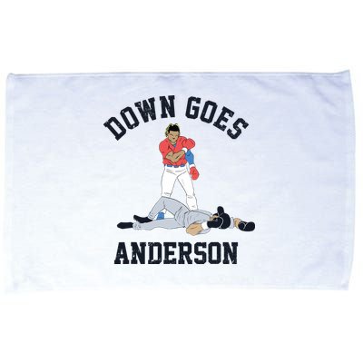 Down Goes Anderson Microfiber Hand Towel