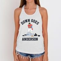 Down Goes Anderson Women's Knotted Racerback Tank