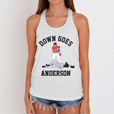 Down Goes Anderson Women's Knotted Racerback Tank