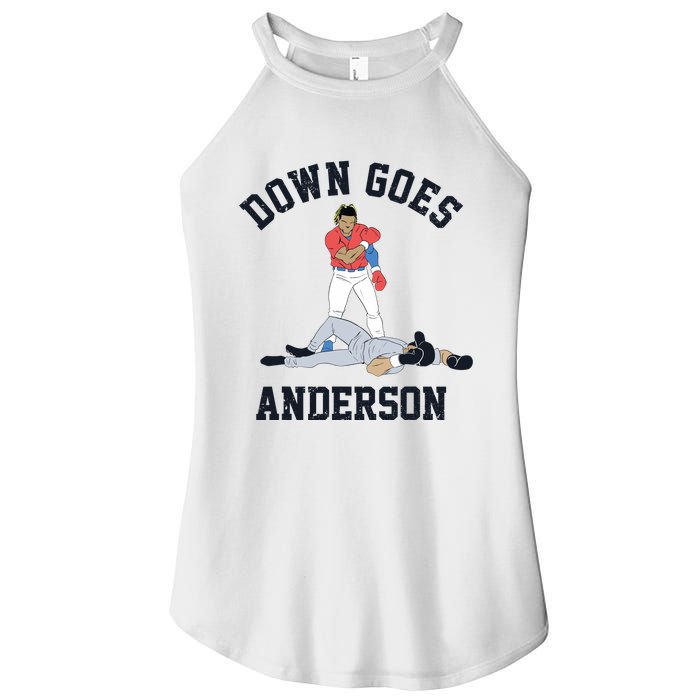 Down Goes Anderson Women's Perfect Tri Rocker Tank