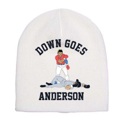 Down Goes Anderson Short Acrylic Beanie