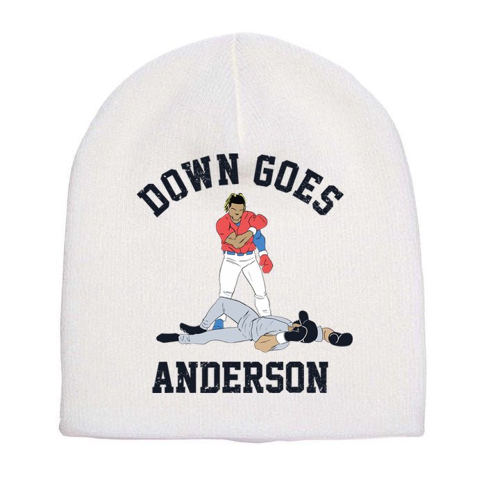 Down Goes Anderson Short Acrylic Beanie