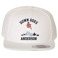 Down Goes Anderson Wool Snapback Cap