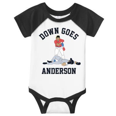 Down Goes Anderson Infant Baby Jersey Bodysuit