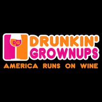 Drunkin' Grownups America Runs On Wine Funny Drinking Quote Backpack
