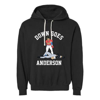 Down Goes Anderson Garment-Dyed Fleece Hoodie