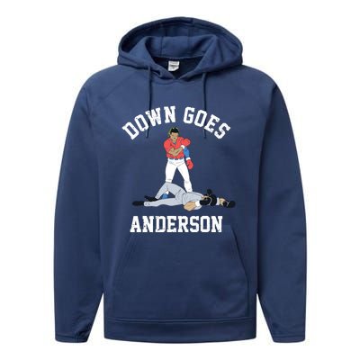 Down Goes Anderson Performance Fleece Hoodie