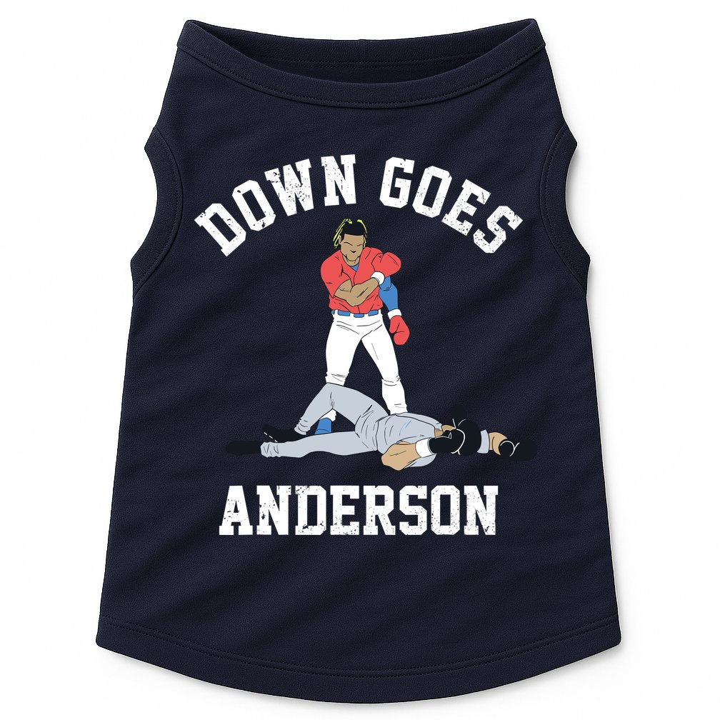Down Goes Anderson Doggie Tank