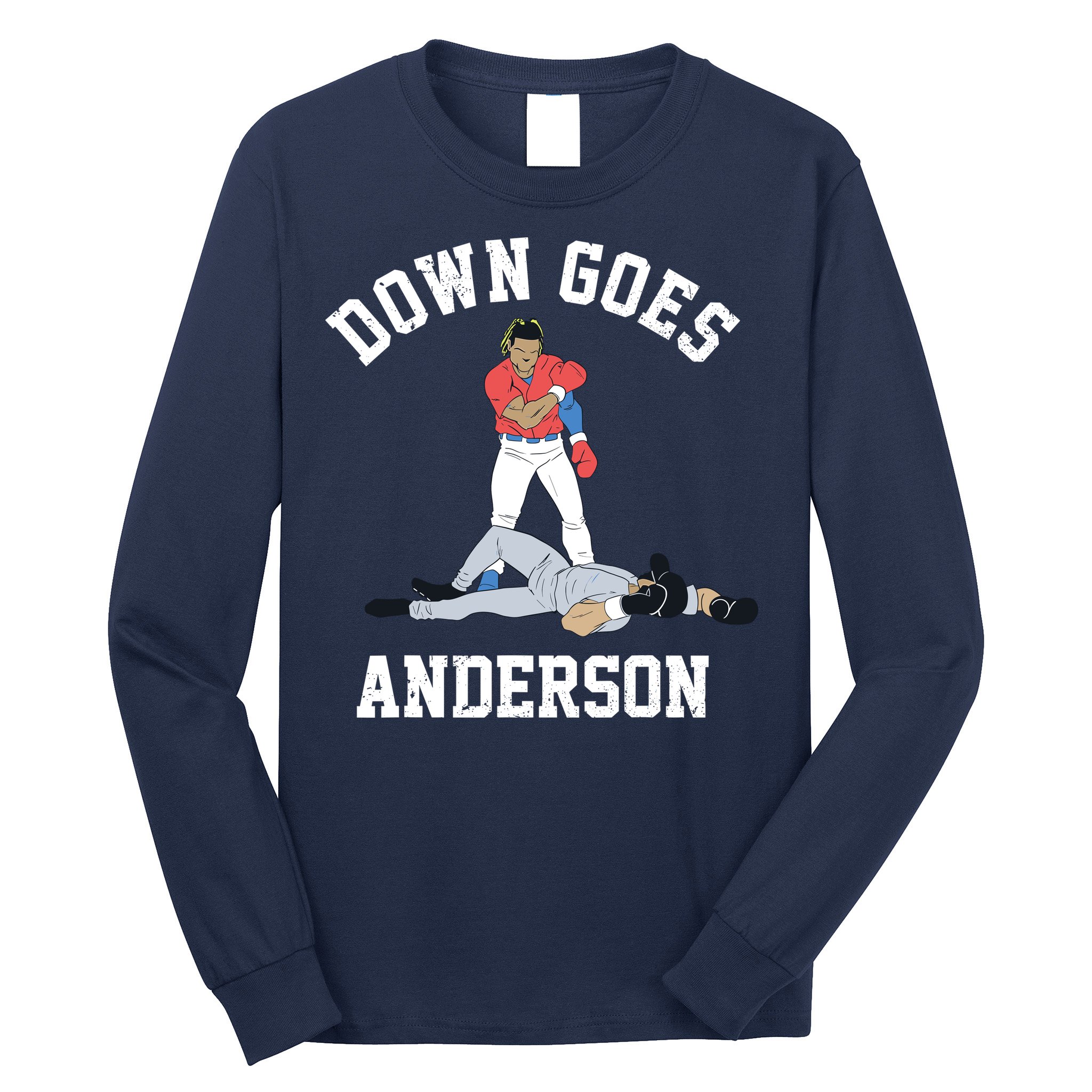 Down Goes Anderson Long Sleeve Shirt