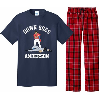 Down Goes Anderson Pajama Set