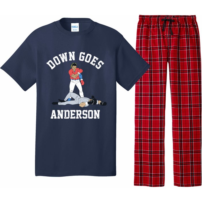 Down Goes Anderson Pajama Set