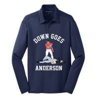 Down Goes Anderson Silk Touch Performance Long Sleeve Polo