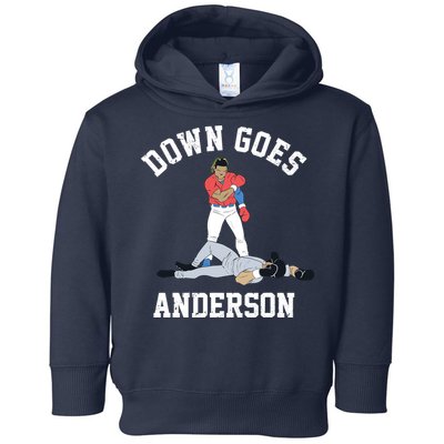 Down Goes Anderson Toddler Hoodie