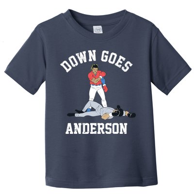 Down Goes Anderson Toddler T-Shirt
