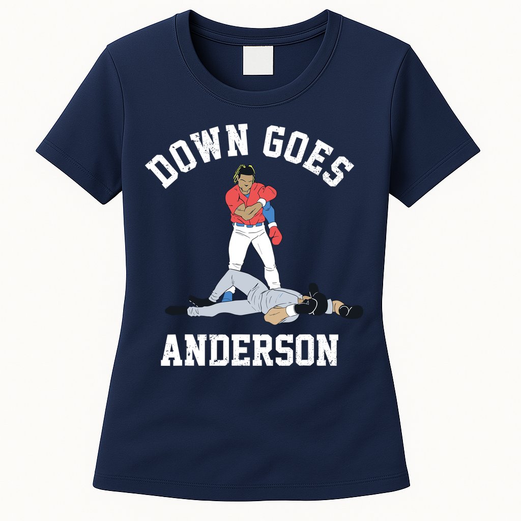 Down Goes Anderson Womens T-Shirt