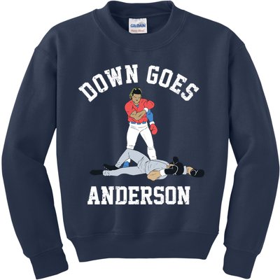 Down Goes Anderson Kids Sweatshirt