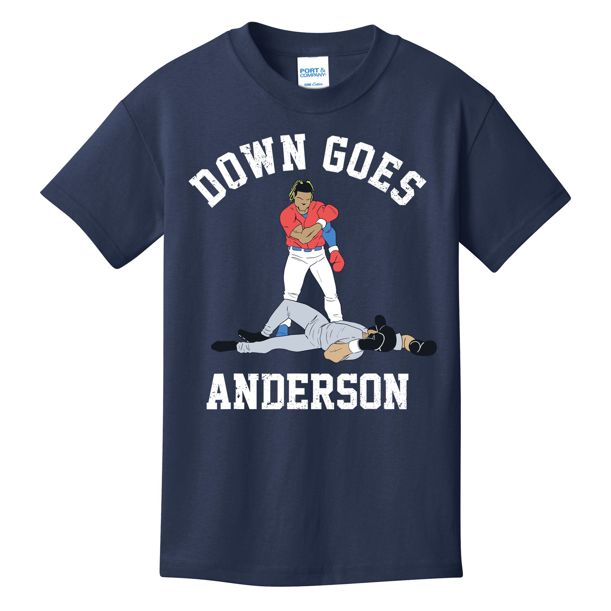 Down Goes Anderson Kids T-Shirt