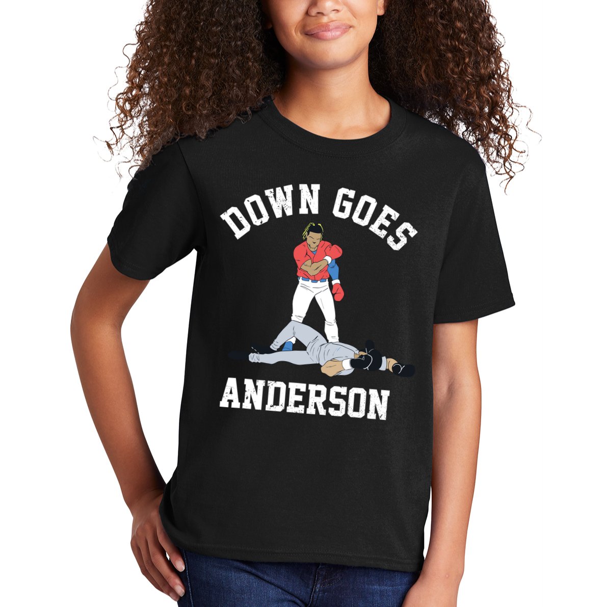 Down Goes Anderson Kids T-Shirt