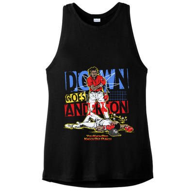 Down Goes Anderson Ladies PosiCharge Tri-Blend Wicking Tank