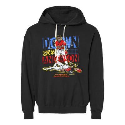Down Goes Anderson Garment-Dyed Fleece Hoodie