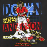 Down Goes Anderson 7 Panel Mesh Trucker Snapback Hat