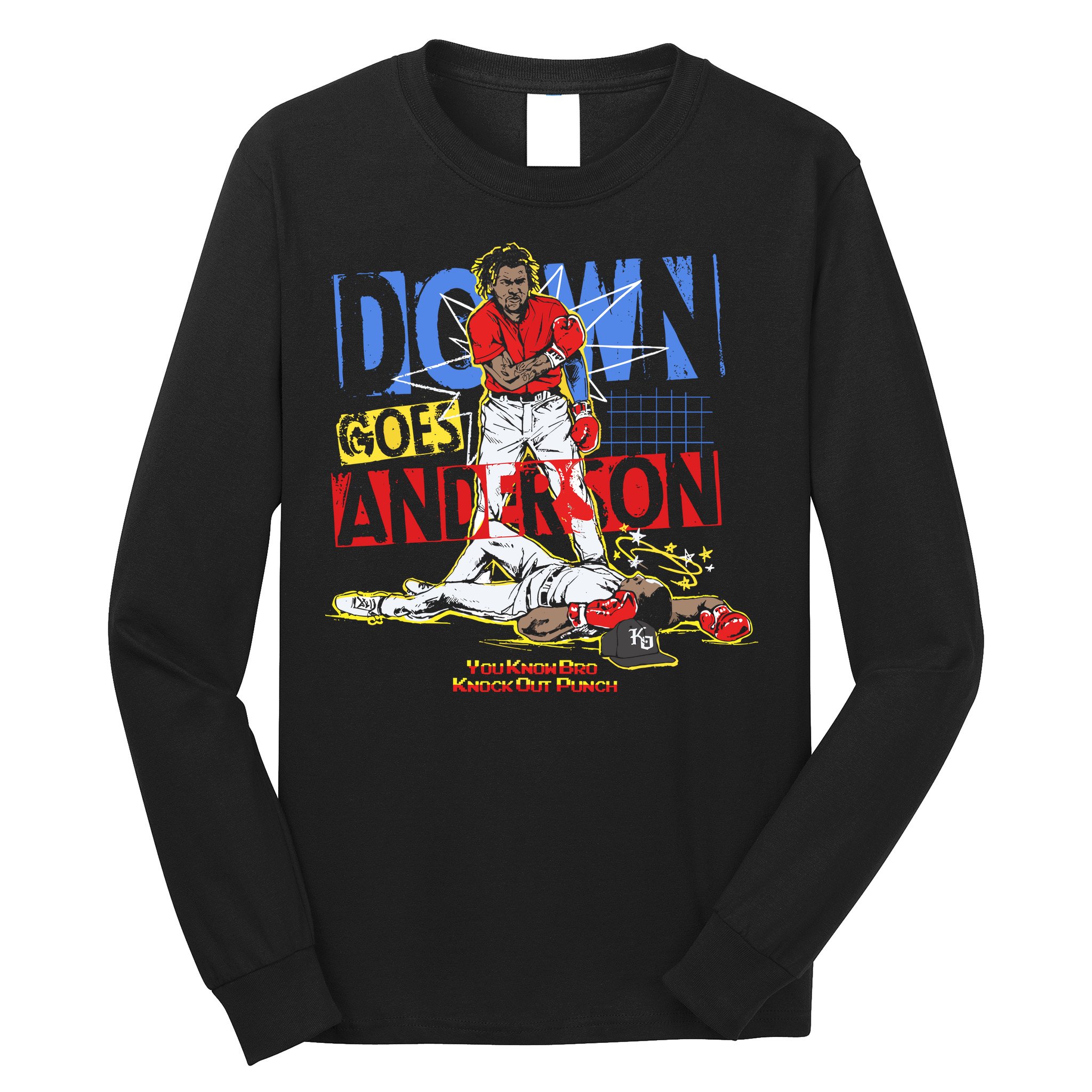 Down Goes Anderson Long Sleeve Shirt