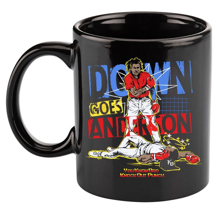 Down Goes Anderson 11oz C Handle Ceramic Mug