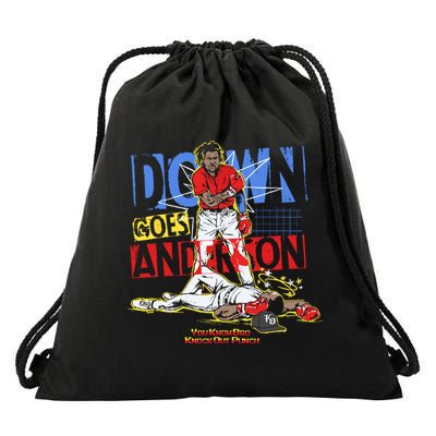 Down Goes Anderson Drawstring Bag