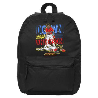 Down Goes Anderson 16 in Basic Backpack