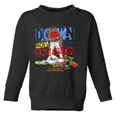 Down Goes Anderson Toddler Sweatshirt