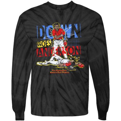 Down Goes Anderson Tie-Dye Long Sleeve Shirt