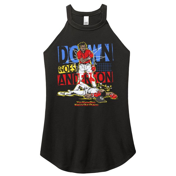 Down Goes Anderson Women's Perfect Tri Rocker Tank