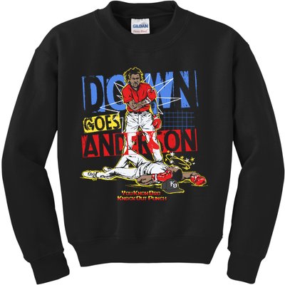 Down Goes Anderson Kids Sweatshirt