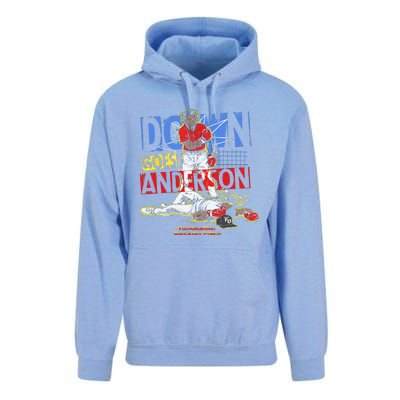 Down Goes Anderson Unisex Surf Hoodie