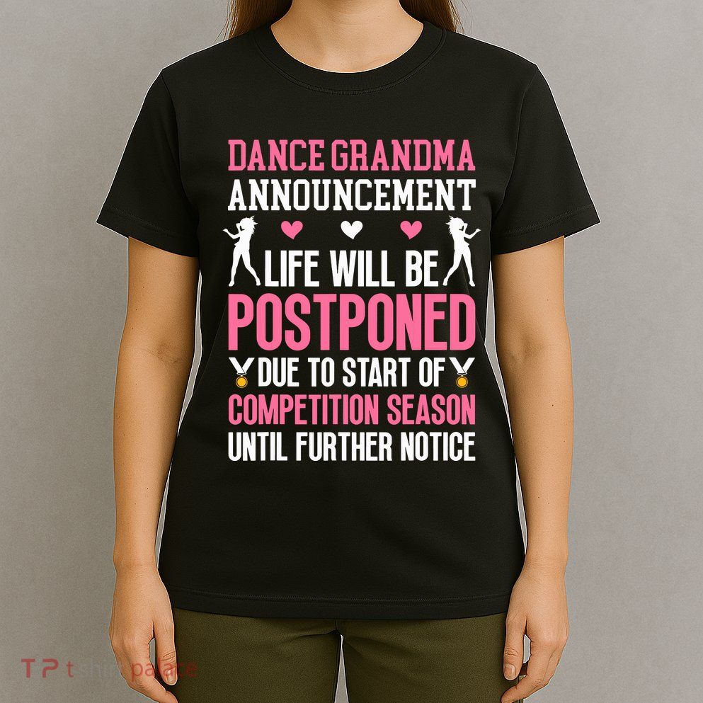 Dance Grandma Announcement Grandma Of A Dancer Grandmother T-Shirt