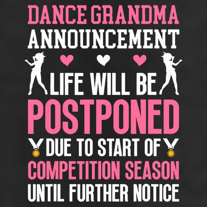 Dance Grandma Announcement Grandma Of A Dancer Grandmother Adult Drive Performance Visor
