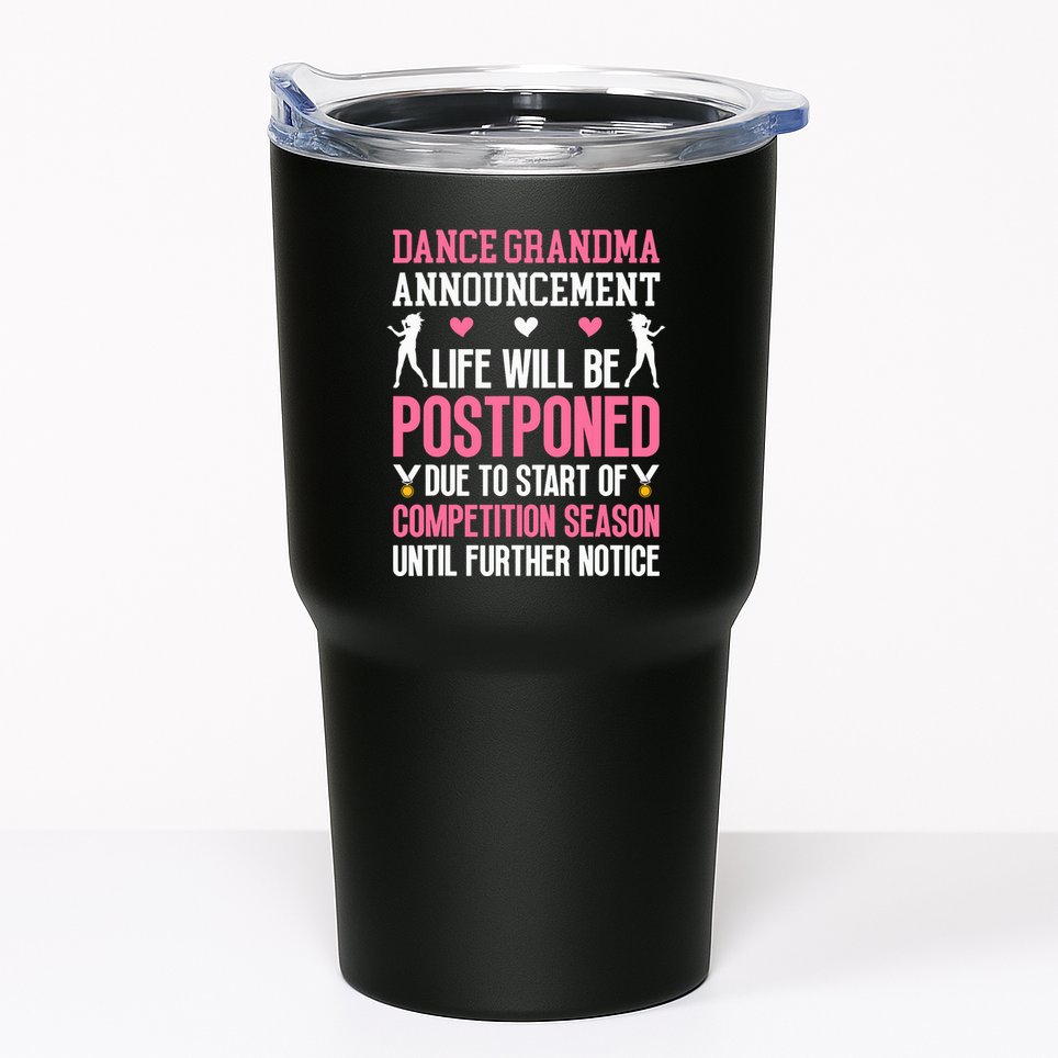 Dance Grandma Announcement Grandma Of A Dancer Grandmother Tumbler