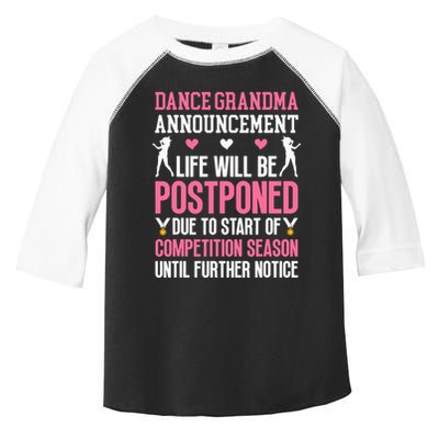 Dance Grandma Announcement Grandma Of A Dancer Grandmother Toddler Fine Jersey T-Shirt