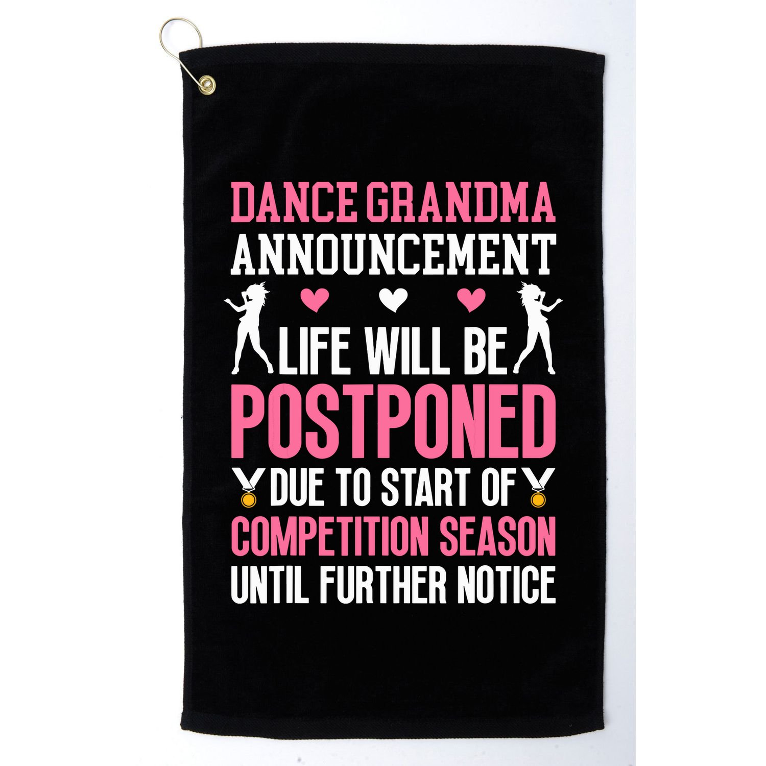 Dance Grandma Announcement Grandma Of A Dancer Grandmother Golf Towel