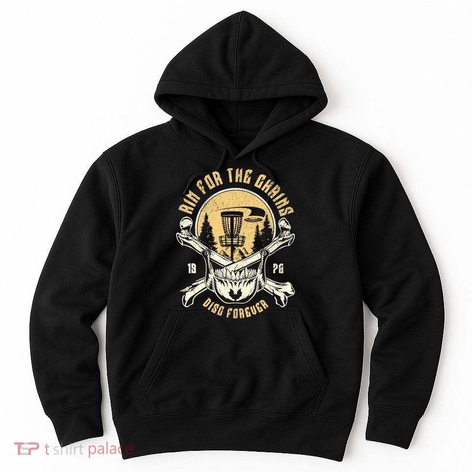 Disc Golf Aim For The Chains Skull Hoodie