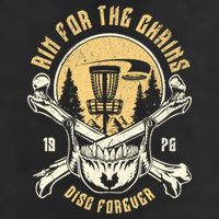 Disc Golf Aim For The Chains Skull Adult Drive Performance Visor