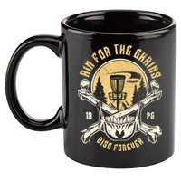 Disc Golf Aim For The Chains Skull 11oz C Handle Ceramic Mug