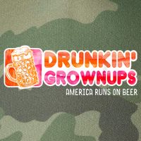 Drunken Grownups American Dad Run On Beer Funny Legacy Tie Dye Trucker Hat