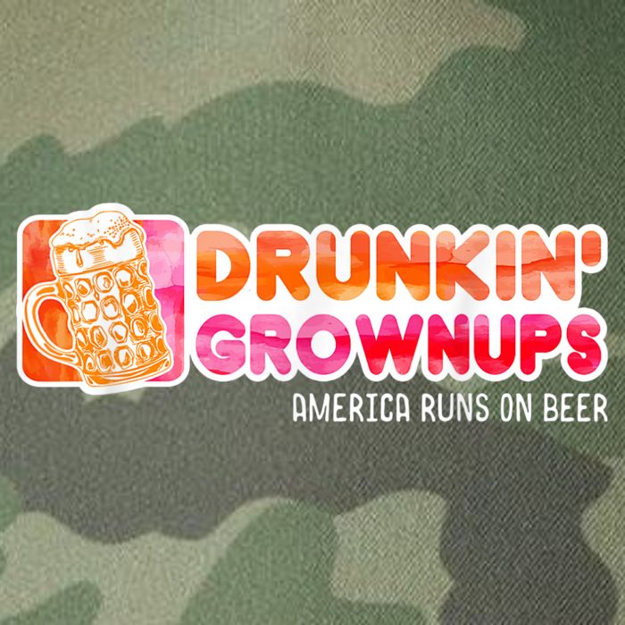 Drunken Grownups American Dad Run On Beer Funny Legacy Tie Dye Trucker Hat