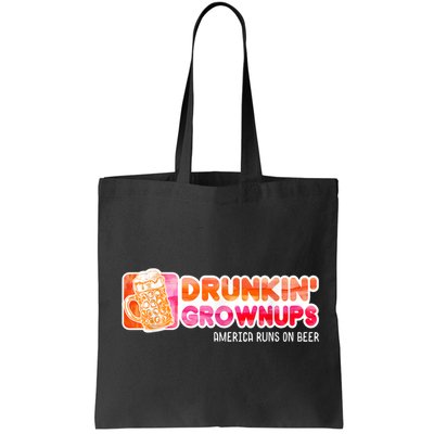 Drunken Grownups American Dad Run On Beer Funny Bag