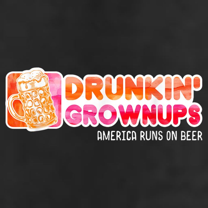Drunken Grownups American Dad Run On Beer Funny Golf Towel