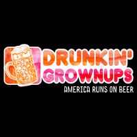 Drunken Grownups American Dad Run On Beer Funny Cropped Pullover Crew