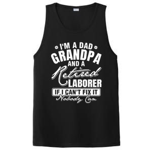 Dad Grandpa And A Retired Laborer Funny Xmas/Fathers Day Gift PosiCharge Competitor Tank